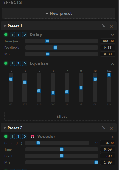 Effects that do the work